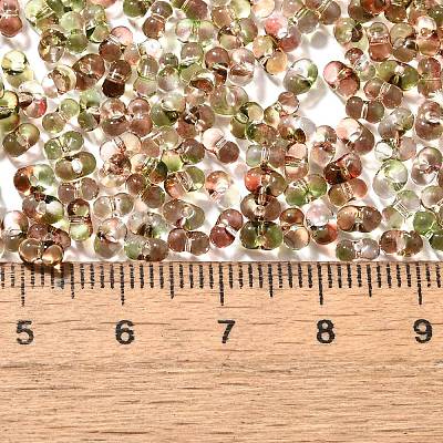 Transparent Baking Paint Glass Seed Beads SEED-A033-06A-03-1