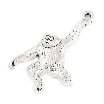 Tibetan Style Alloy Orangutan Pendants TIBEP-5232-AS-LF-1