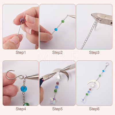 DIY Star Moon Suncatcher Making Kits DIY-TA0013-80-1