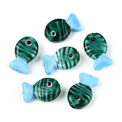 Handmade Lampwork Beads Strands LAMP-N021-41-A09-1