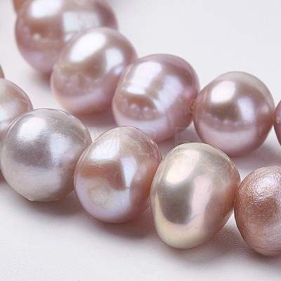 Natural Cultured Freshwater Pearl Beads Strands PEAR-D187-12-1