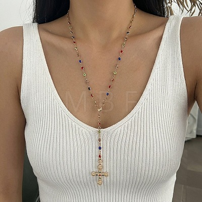 Religion Alloy Cross Pendant Necklaces WGF8D0B-04-1