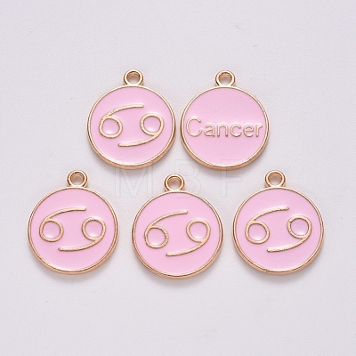 Alloy Enamel Pendants ENAM-S124-01B-09D-1