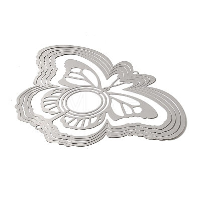 201 Stainless Steel 3D Rotating Hanging Wind Spinner STAS-C166-02P-1