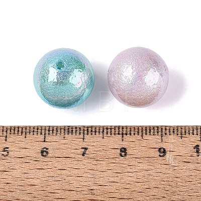 UV Plating Opaque ABS Plastic Beads KY-Q006-06-1