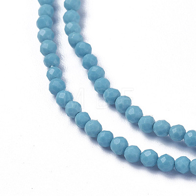 Synthetic Turquoise Beads Strands G-F596-39-3mm-1
