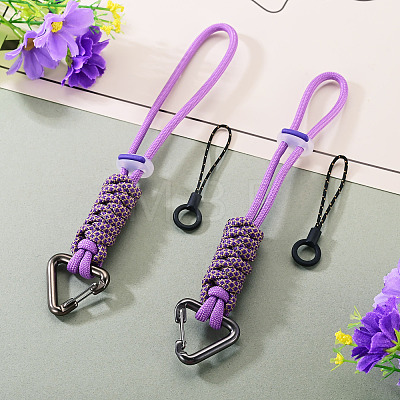 Polyester Cord Ropes Pendant Decorations HJEW-TADJ0022-01B-1