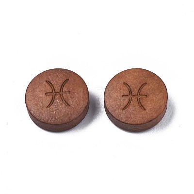 Laser Engraved Wood Beads WOOD-S053-53I-1