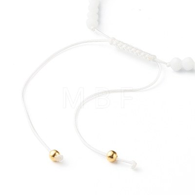 Adjustable Nylon Thread Braided Bead Bracelets Set BJEW-JB06440-1