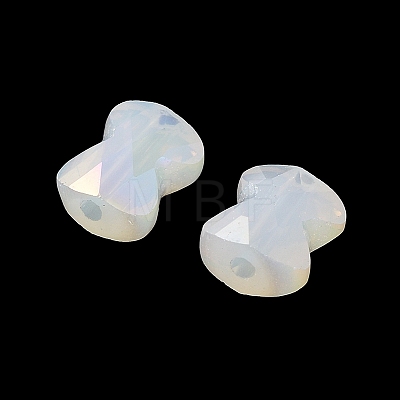 Electroplate Glass Beads GLAA-D016-16H-1