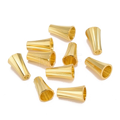 Brass Bead Caps KK-E362-G-1