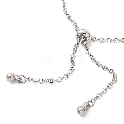 304 Stainless Steel Cable Chain Slider Bracelet Making BJEW-JB12959-02-1