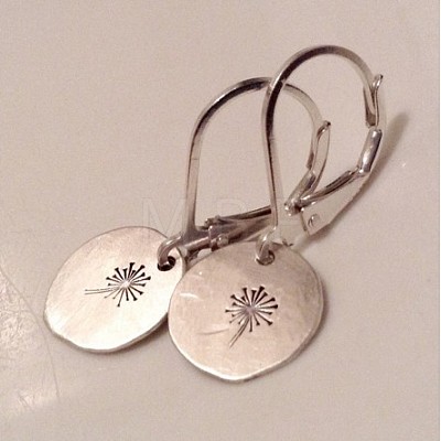 Alloy Leverback Earrings WGDE6E3-01-1