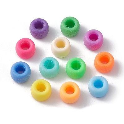 360Pcs 12 Colors Opaque Plastic Beads KY-FS0001-14-1