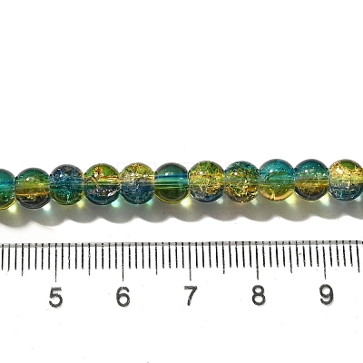 Crackle Glass Beads Strands CCG-C002-8mm-06-1