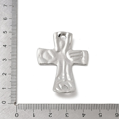 Alloy Textured Religion Cross Links Connector Charms FIND-Z127-01P-04-1