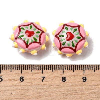 Baking Paint Glass Enamel Beads LAMP-K039-34I-1