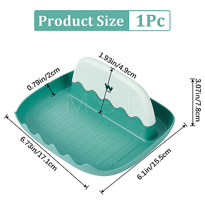 Two Tone Plastic Tableware Storage Holder AJEW-WH0470-23B-1