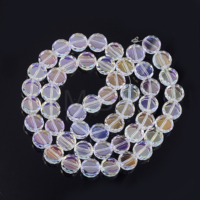 Electroplate Glass Beads Strands EGLA-S176-6C-A01-1