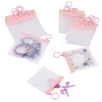 24Pcs 3 Styles Transparent EVA Resealable Bags with Rings ABAG-TA0002-26-1