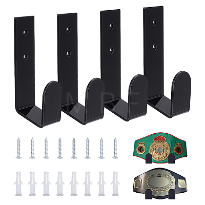 4pcs Acrylic Championship Belt Organizer Holder ODIS-WH0108-062-1-1