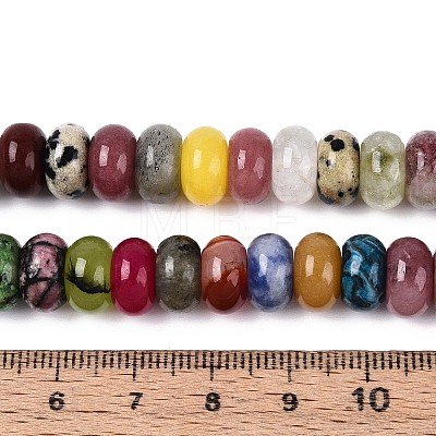 Natural & Synthetic Mixed Stone Beads Strands G-T142-72B-1