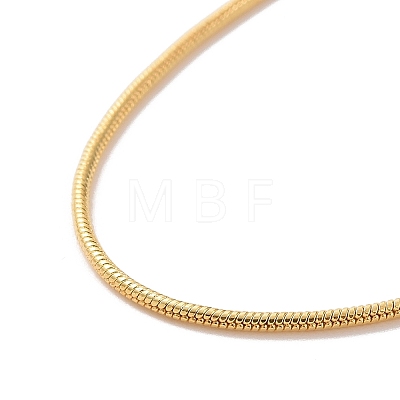 Brass Square Snake Chain Necklaces MAK-L009-05G-1