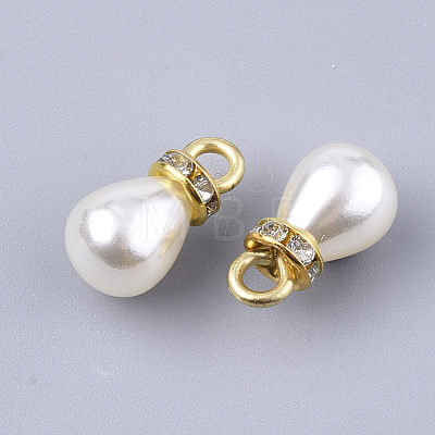 High Luster ABS Plastic Imitation Pearl Pendants X-RB-T011-03A-G-1