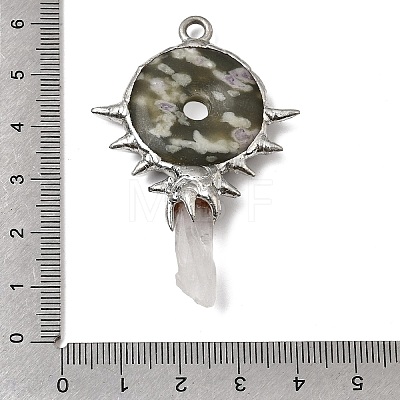 Natural Peace Jade Big Pendants G-G466-02P-12-1