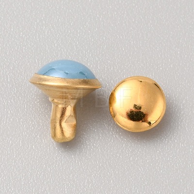 Round Brass Semi-Tublar Rivets FIND-WH0423-44B-1