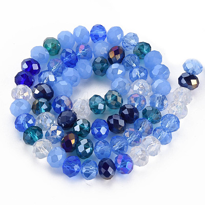 Electroplate Glass Beads Strands EGLA-S194-18A-1