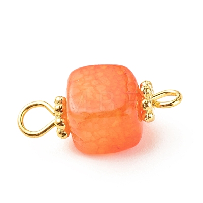 Natural Agate Connector Charms PALLOY-JF01587-03-1