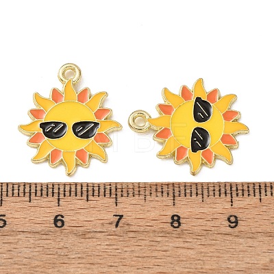 Ocean Alloy Enamel Pendants ENAM-B041-01J-1