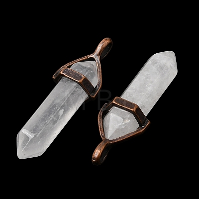 Natural Quartz Crystal Pendants G-H360-01R-08-1