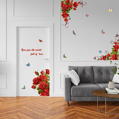 Translucent PVC Self Adhesive Wall Stickers STIC-WH0015-165-1