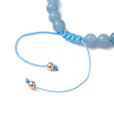 Natural Mixed Gemstone & Pearl Braided Bead Bracelets BJEW-JB09719-1