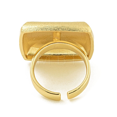 Brass Open Cuff Rings for Women RJEW-U011-03G-02-1