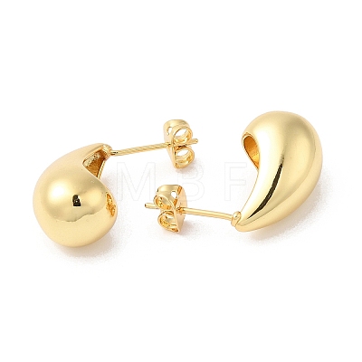 Rack Plating Brass Teardrop Stud Earrings EJEW-R150-05G-1