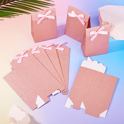 Rectangle Glitter Paper Gift Bags CARB-TAC0002-05E-1