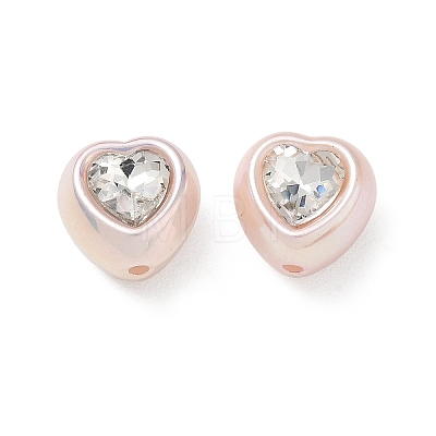 Baking Painted Acrylic & Rhinestone Beads RB-CBA19D7-02A-1