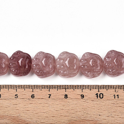 Natural Strawberry Quartz Beads Strands G-M108-A11-01-1