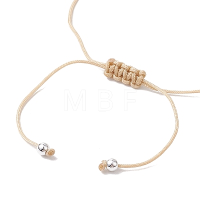 Adjustable Natural Shell Braided Beads Bracelets for Women BJEW-JB10978-1