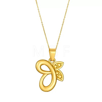 304 Stainless Steel Pendant Necklaces for Women WGFC427-01-1