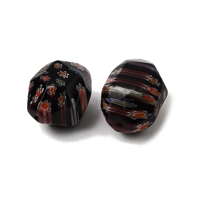 Handmade Millefiori Glass Beads LAMP-C025-01-1