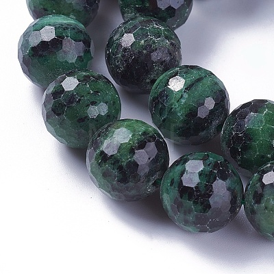 Natural Ruby in Zoisite Beads Strands G-L492-09B-1