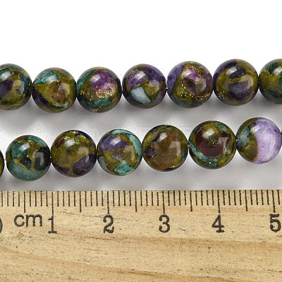 Synthetic Gold Clinquant Stone Beads Strands G-P549-A01-01B-1