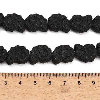 Natural Lava Rock Beads Strands G-G347-01D-1