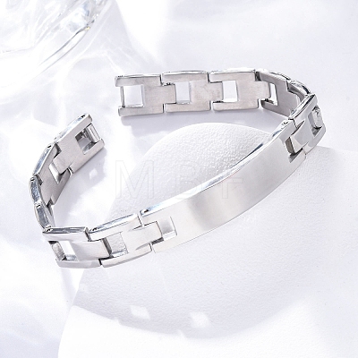 201 Stainless Steel Watch Band Chain Bracelets BJEW-B078-175P-1