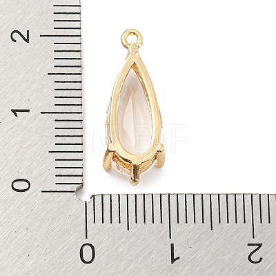 Brass Pave Cubic Zirconia Pendants KK-Q801-01G-02-1