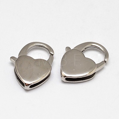Tarnish Resistant 304 Stainless Steel Lobster Claw Clasps LS-STAS-D069-01-1